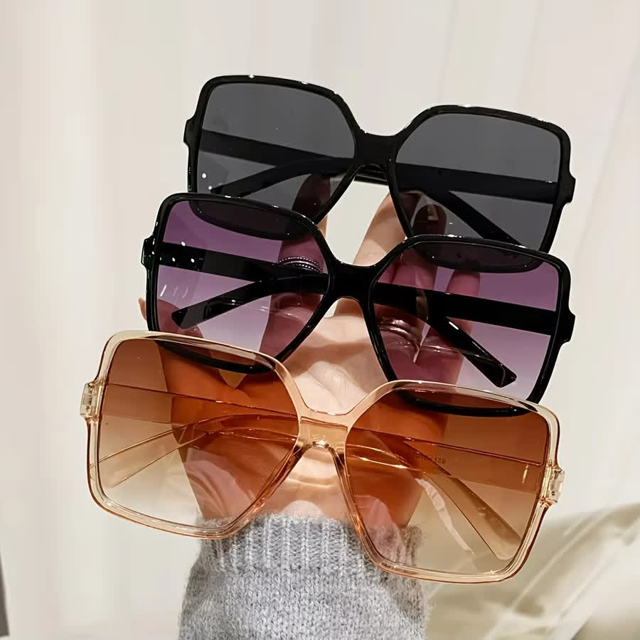 Spykay™ SG60750 Square Frame Vintage Oversized Sunglasses - image 8