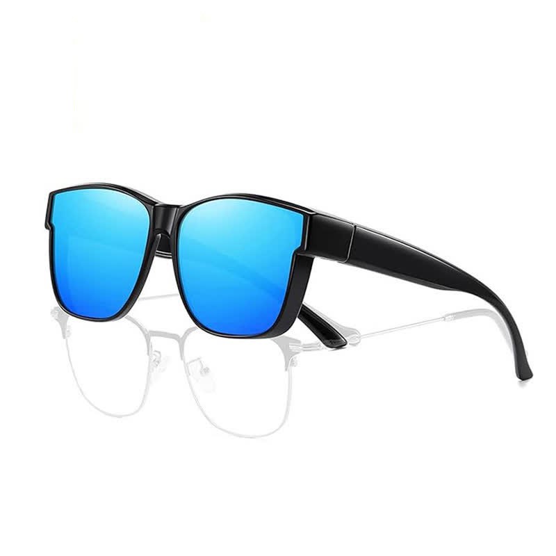 Spykay™ SG61038 Fit Over Glasses Square Frame Polarized Sunglasses - Blue - image 1
