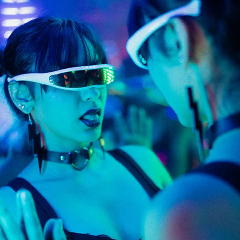 Spykay™ SG61011 One-piece Color Mirror Lens Monolens Cyclops Robotic Futuristic Narrow Y2K Punk Sunglasses - image 19