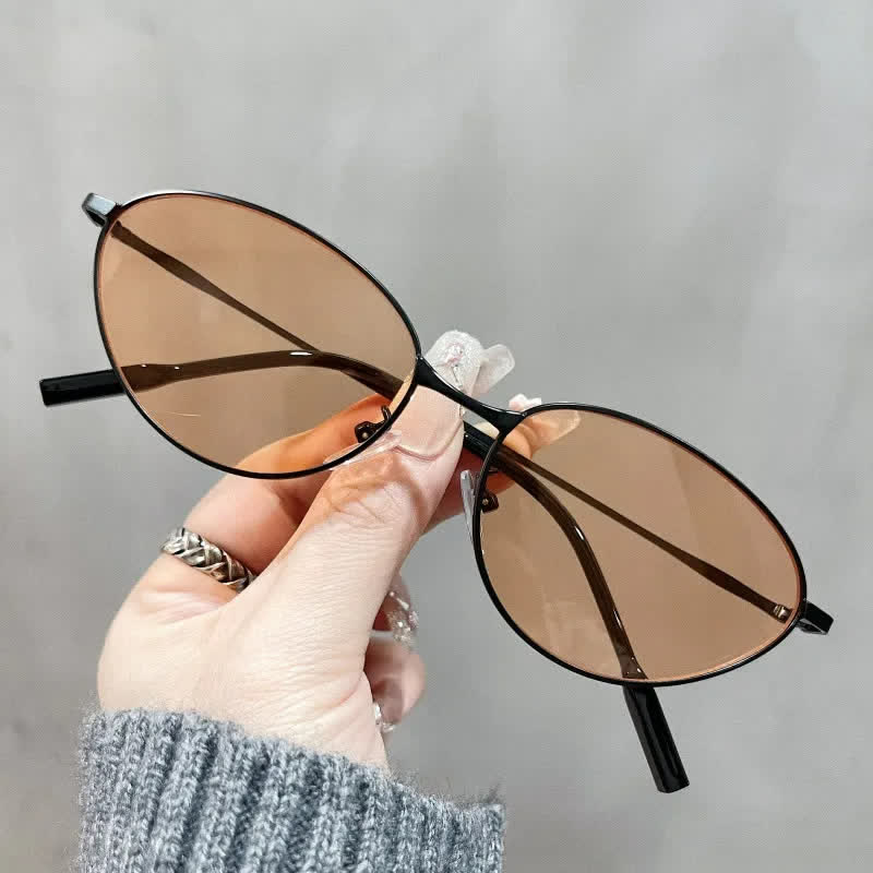 Spykay™ SG60770 Titanium Oval Frame Polarized Lightweight Sunglasses with Nylon Lenses - image 2