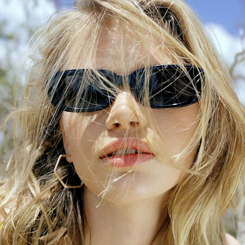 Spykay™ SG60996 Rectangle Small Thick Frame Vintage Sunglasses - image 11