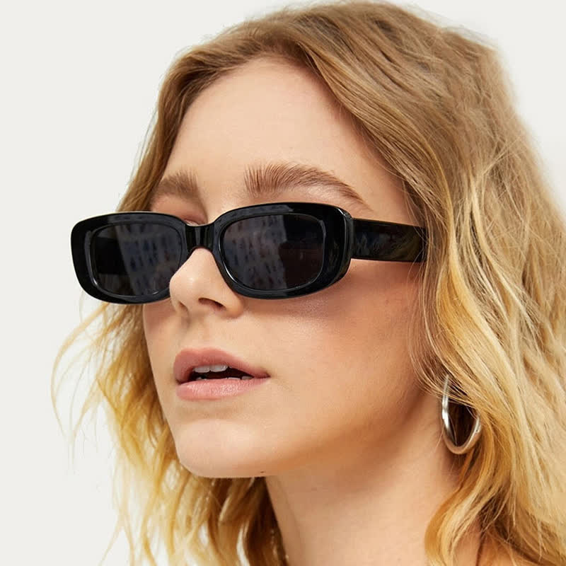 Spykay™ SG60996 Rectangle Small Thick Frame Vintage Sunglasses - image 10