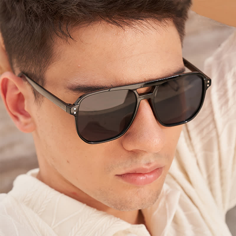 Spykay™ SG60735 Vintage Double Bridges Tinted Aviator Sunglasses - image 7