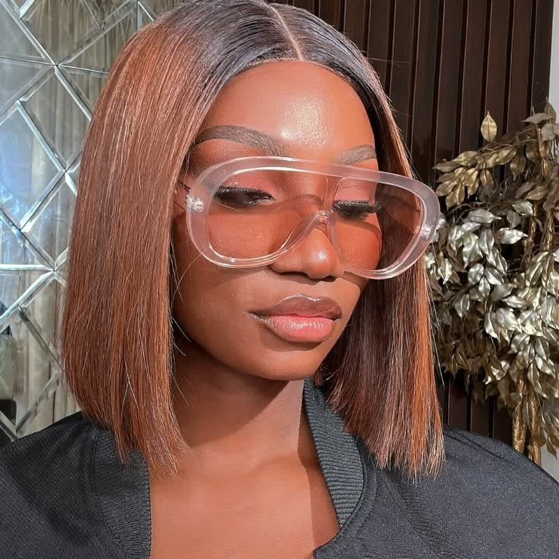 Spykay™ SG61001 Unisex Oversized One-piece Frame Aviator Sunglasses  - Champagne - image 23