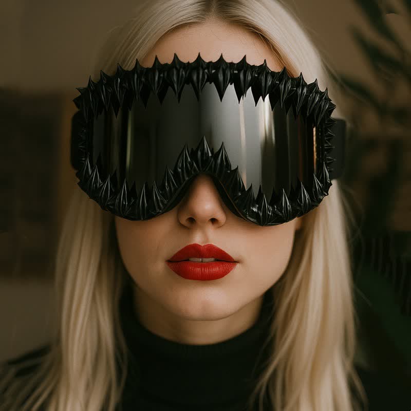 Spykay™ SG60872 Trendy Punk Style Irregular Shaped Ski Goggles for Outdoor Activities - image 4