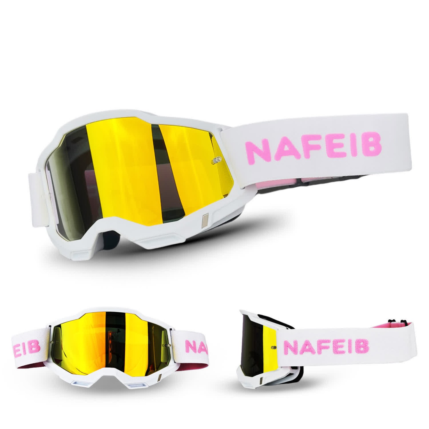 Spykay™ SG61041 Unisex Outdoor Windproof  Ski Goggles,Off-Road Riding Goggles, Motorcycle Goggles - White/Red - image 2