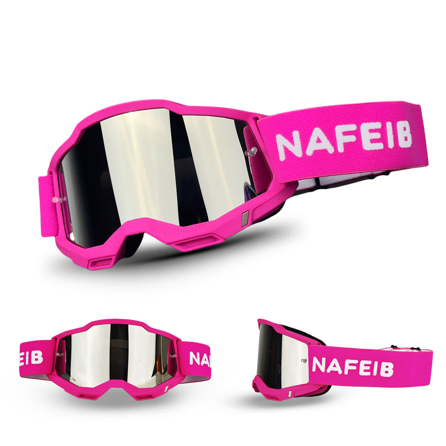 Spykay™ SG61041 Unisex Outdoor Windproof  Ski Goggles,Off-Road Riding Goggles, Motorcycle Goggles - Rose/Silver - image 5