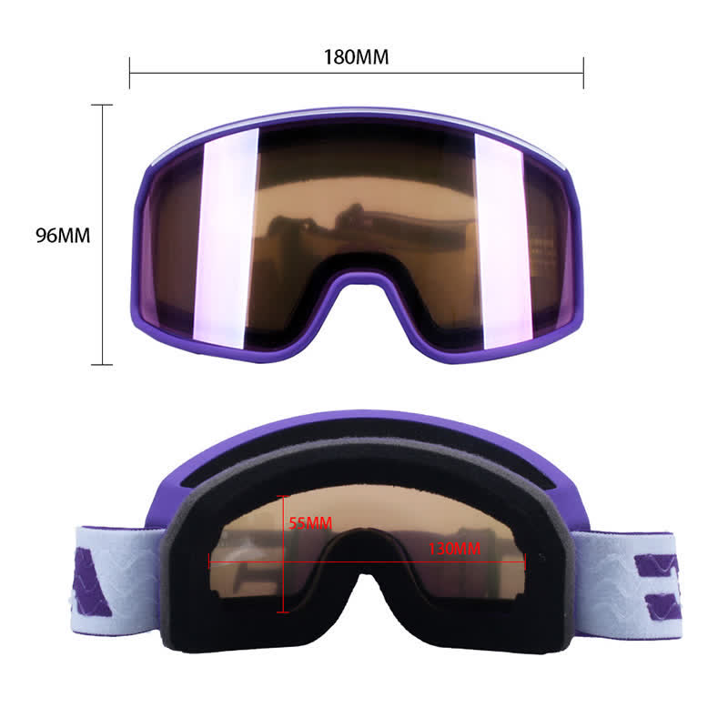 Spykay™ SG61042 Unisex Double Layer Anti-Fog Large Cylindrical Ski Goggles for Outdoor Activities - image 5