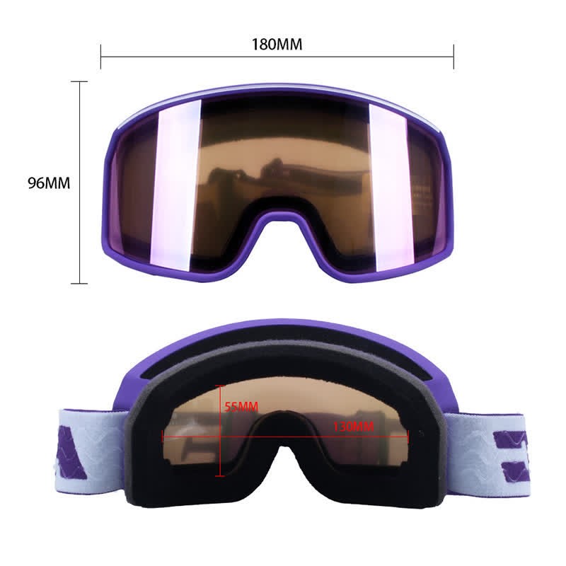 Spykay™ SG61042 Unisex Double Layer Anti-Fog Large Cylindrical Ski Goggles for Outdoor Activities - image 5