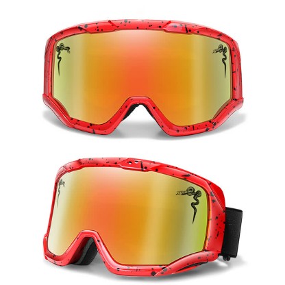 Spykay™ SG61043 Unisex Snake Printed Anti-Fog Color Ski Goggles for Outdoor Activities - Red - image 6