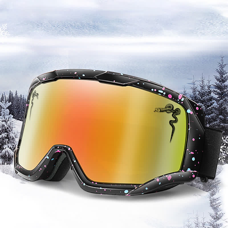 Spykay™ SG61043 Unisex Snake Printed Anti-Fog Color Ski Goggles for Outdoor Activities - image 2
