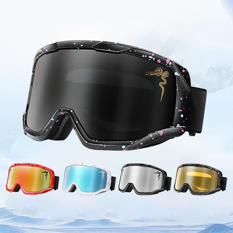 Spykay™ SG61043 Unisex Snake Printed Anti-Fog Color Ski Goggles for Outdoor Activities - image 1