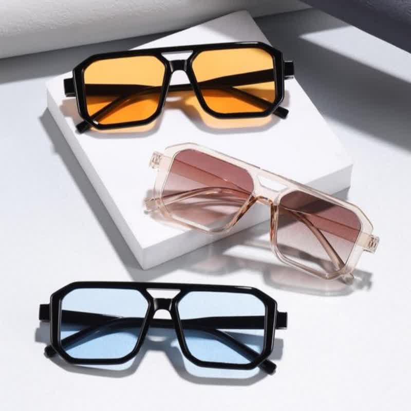 Spykay™ SG60742 Double Bridges Geometric Frame Driving Sunglasses - image 5