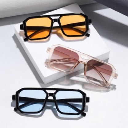 Spykay™ SG60742 Double Bridges Geometric Frame Driving Sunglasses - image 5