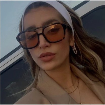 Spykay™ SG60718 Double Bridges Square Frames Retro-Vintage Sunglasses - image 32