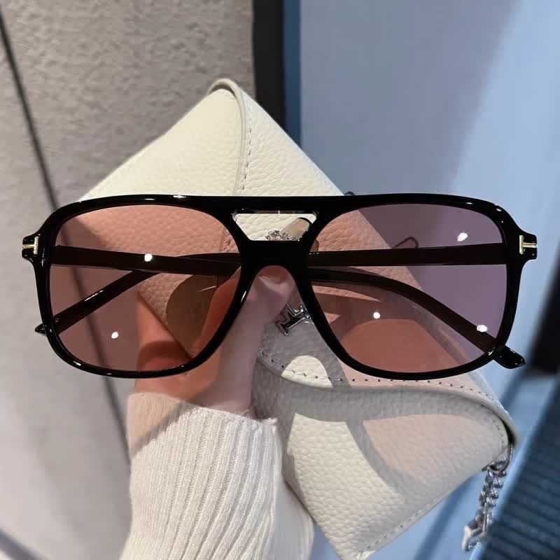 Spykay™ SG60710 Double Bridges Retro-Vintage Aviator Sunglasses - Black/Pink - image 32