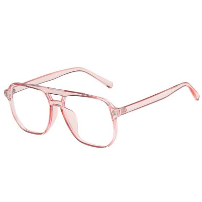 Spykay™ EG26676 Double Bridges Square Frames Anti-blue Light Eyeglasses - Pink - image 21