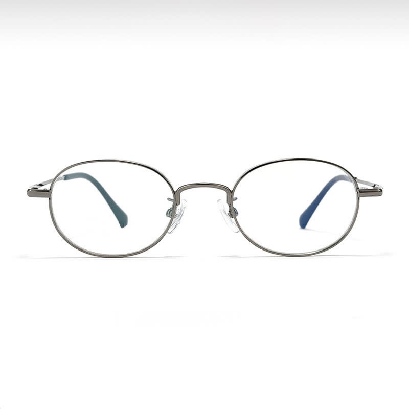 Spykay™ EG26933 Titanium Oval Frame Retro Anti-blue Light Glasses - image 3