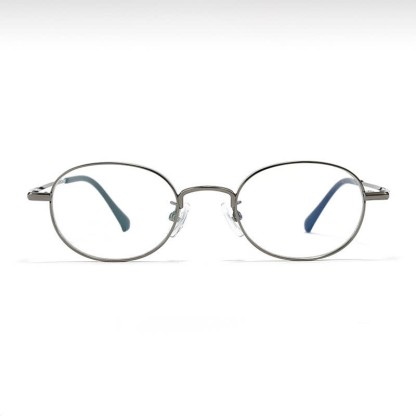 Spykay™ EG26933 Titanium Oval Frame Retro Anti-blue Light Glasses - image 3
