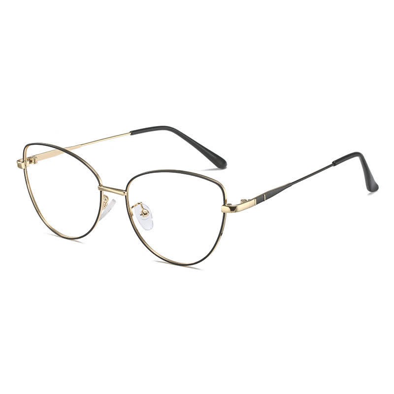 Spykay™ EG26936 Cat-Eye Frame Anti-blue Light Retro Glasses - Black/Golden - image 3