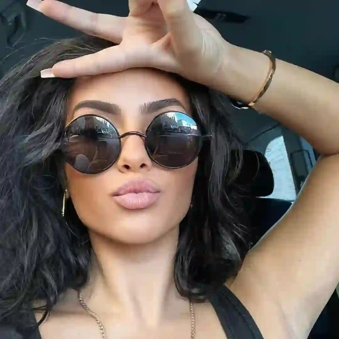 Spykay™ SG60945 Retro Punk Round Frame Spring Temples Sunglasses - image 3