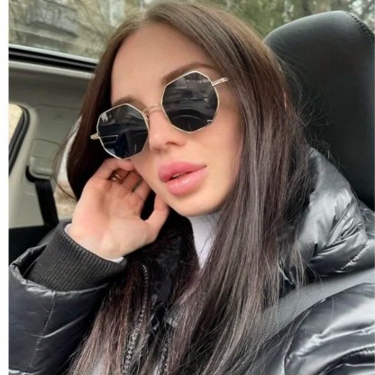 Spykay™ SG60977 Hipster Geometric Frame Metal Retro Sunglasses - image 6