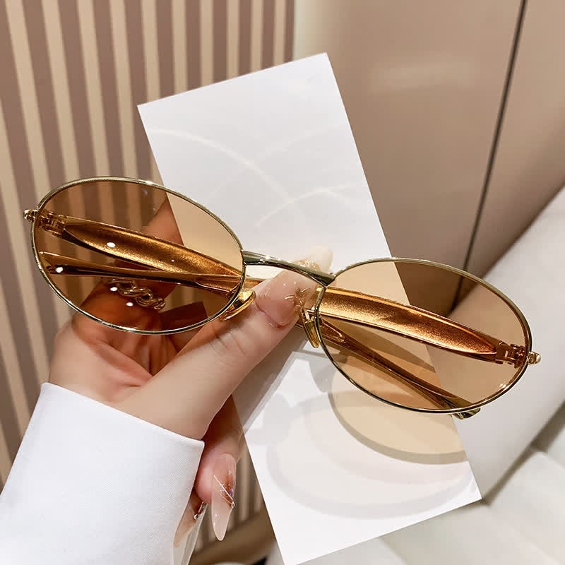 Spykay™ SG61050 Unisex Vintage Oval Frame Sunglasses - image 13