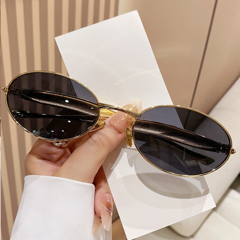 Spykay™ SG61050 Unisex Vintage Oval Frame Sunglasses - image 4