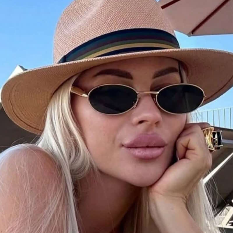 Spykay™ SG61050 Unisex Vintage Oval Frame Sunglasses - image 7