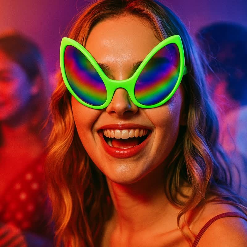 Spykay™ SG60975 Halloween Funny Alien Sunglasses for Party&Outdoor Activities - Green/Multicolor - image 3