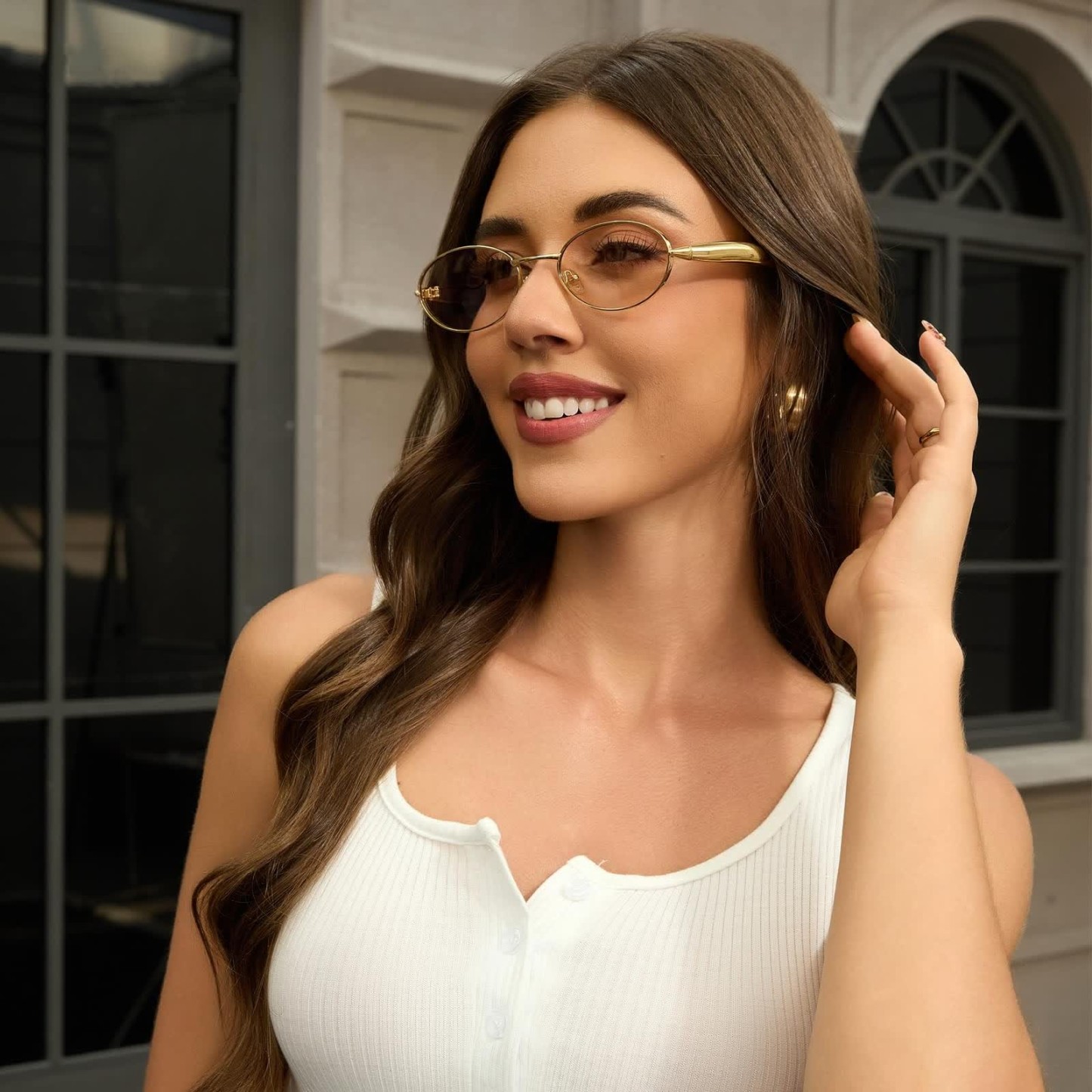 Spykay™ SG61050 Unisex Vintage Oval Frame Sunglasses - image 16