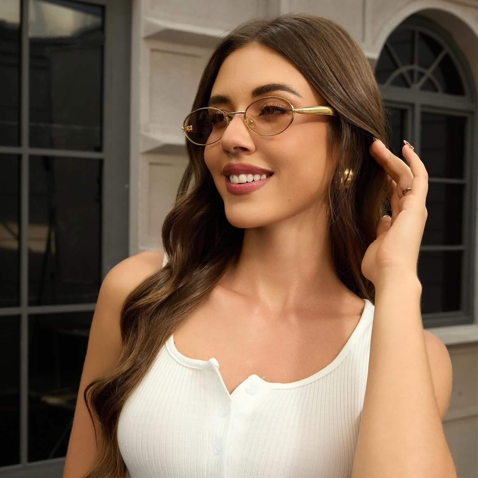 Spykay™ SG61050 Unisex Vintage Oval Frame Sunglasses - image 16