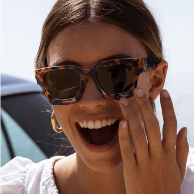 Spykay™ SG60711 Square Frame Tinted Sunglasses - Leopard Print/Grey - image 17