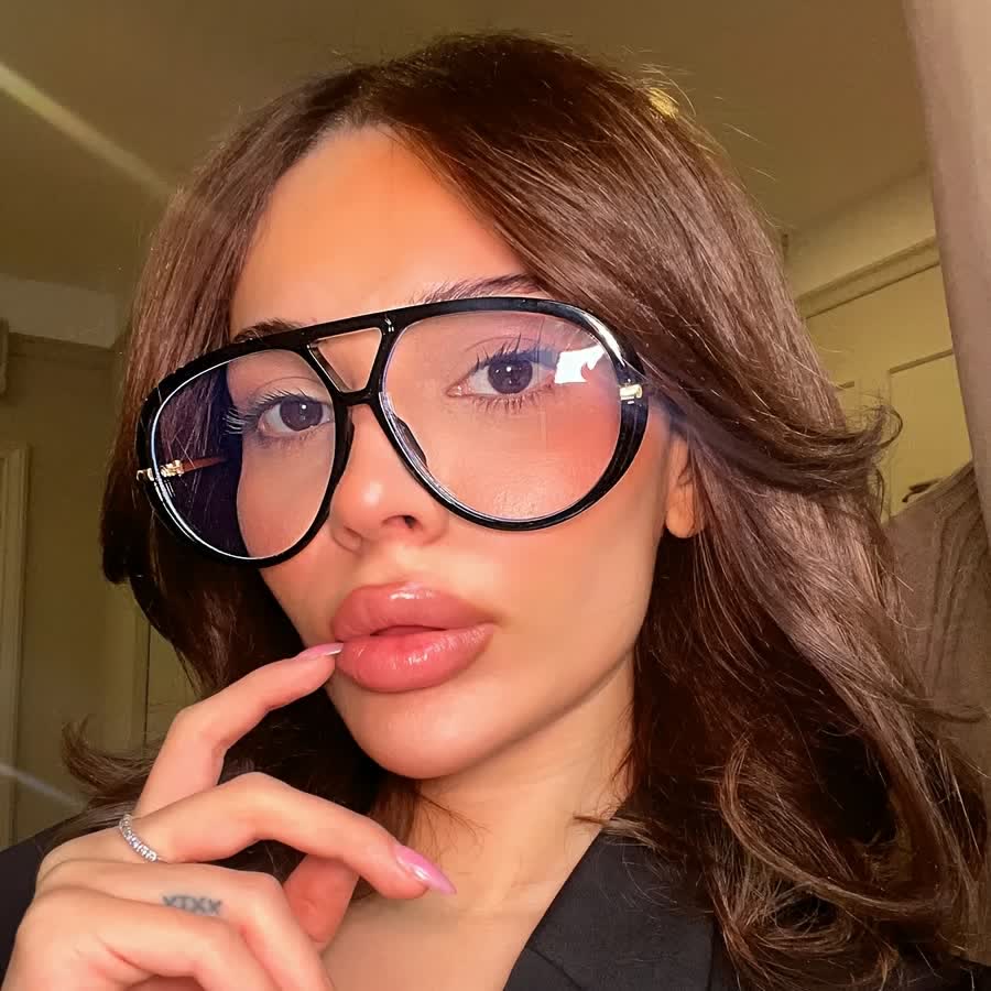 Spykay™ EG60674 Fashion Double Bridges Aviator Eyeglasses - Black - image 2