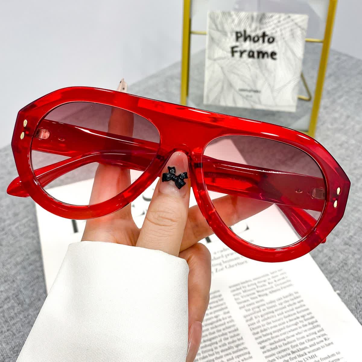 Spykay™ SG60756 Women's Hipster Aviator Sunglasses - image 2