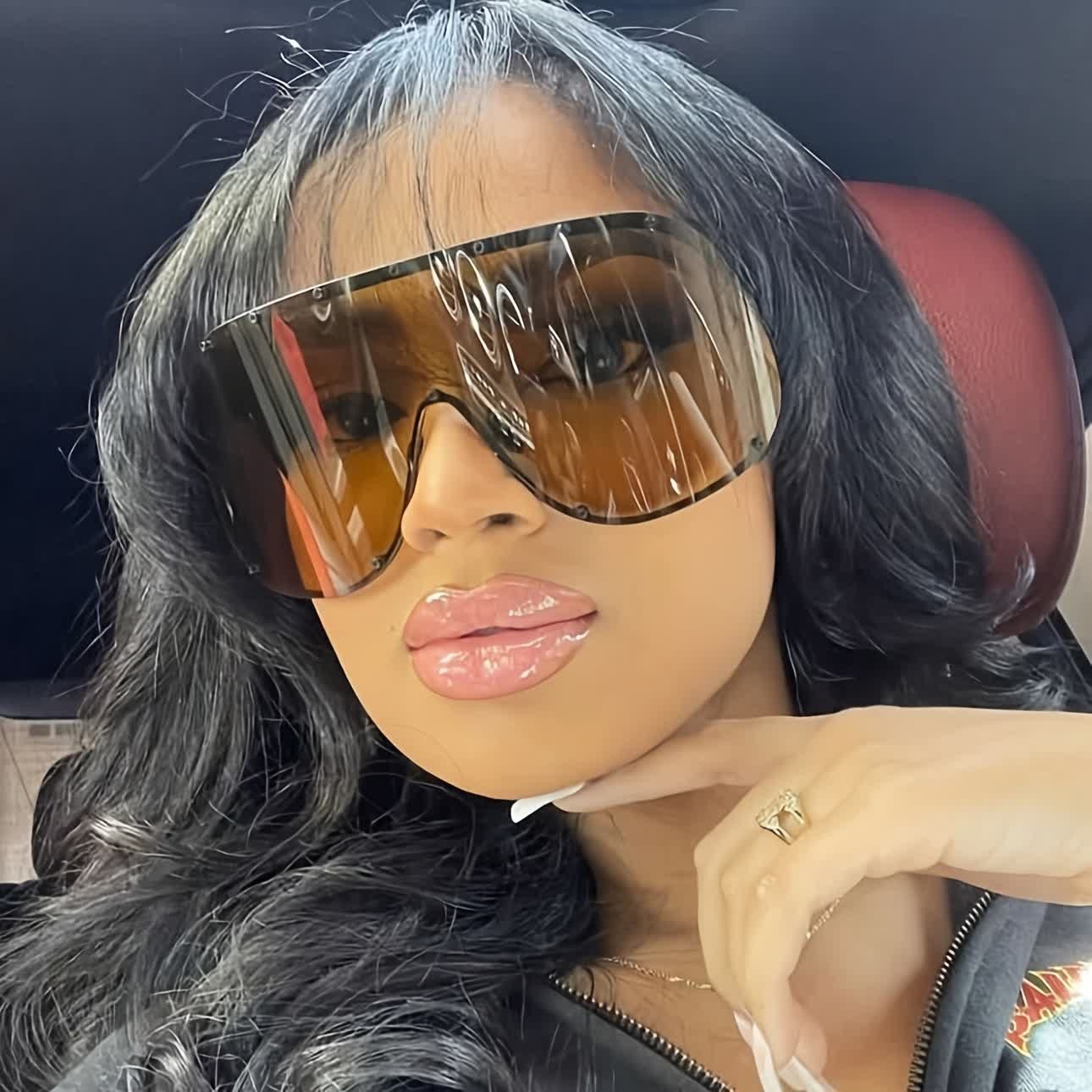 Spykay™ SG60757 Unisex Hipster One-piece Polarized Aviator Sunglasses - image 1