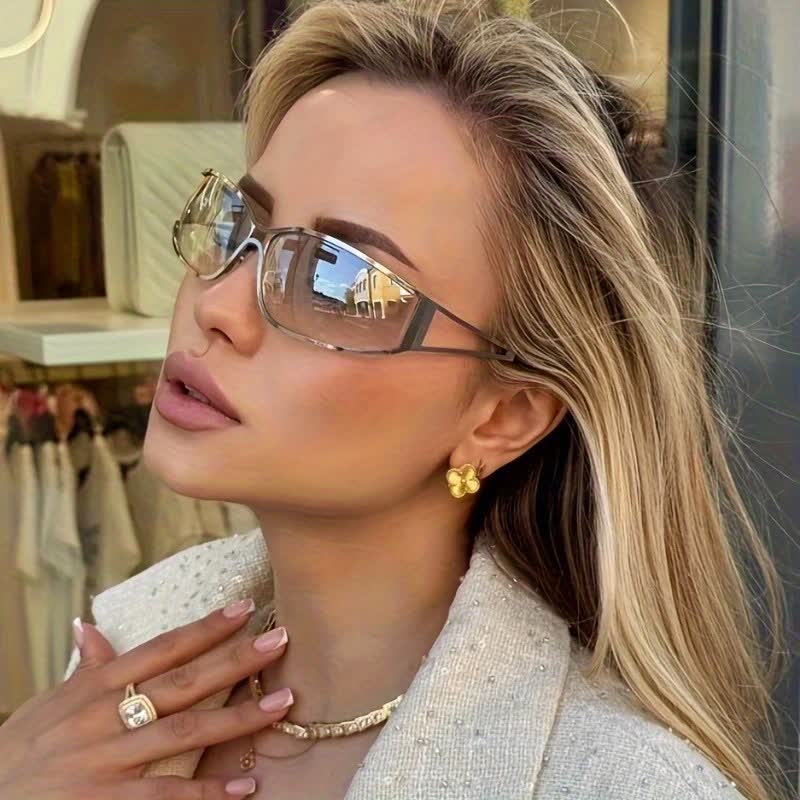 Spykay™ SG60760 Y2K Hollow Out Temples Retro- Vintage Sunglasses - image 3