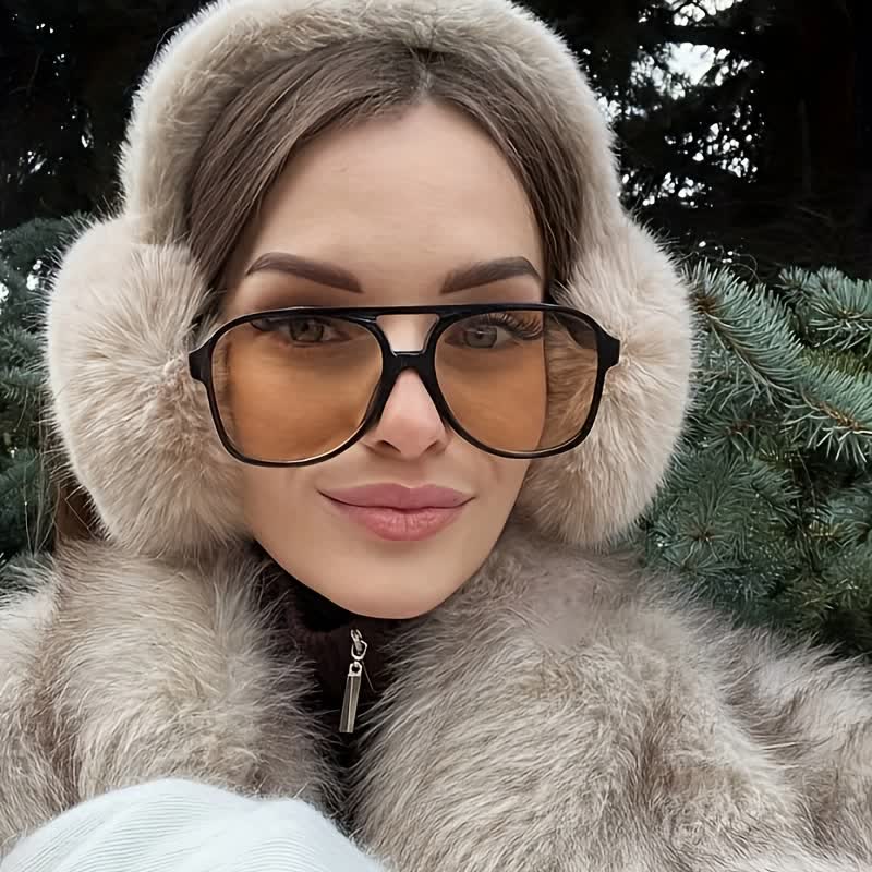 Spykay™ SG60670  Double Bridges Fashion Aviator Sunglasses - Black/Light Brown - image 23