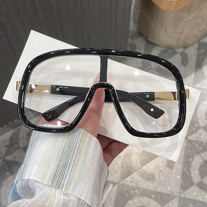 Spykay™ EG26824 Flat Top Double Bridges Oversized Trendy Aviator Glasses - image 1