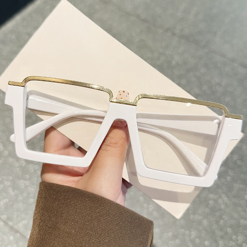 Spykay™ EG26785 Square Frame Trendy Semi-Rimless Anti-blue Light Glasses