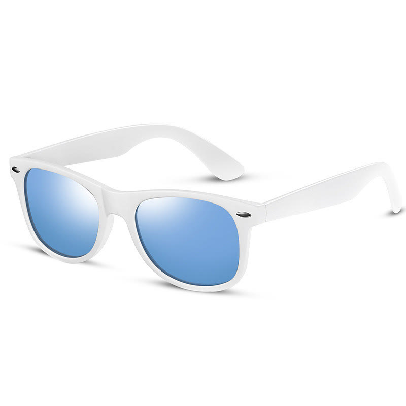 Spykay™ SG61078 Sun Protection Fashion Retro Sunglasses - White/Blue - image 4