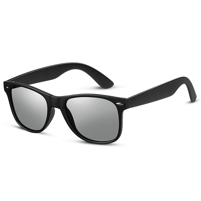 Spykay™ SG61078 Sun Protection Fashion Retro Sunglasses - Black/Silver - image 2