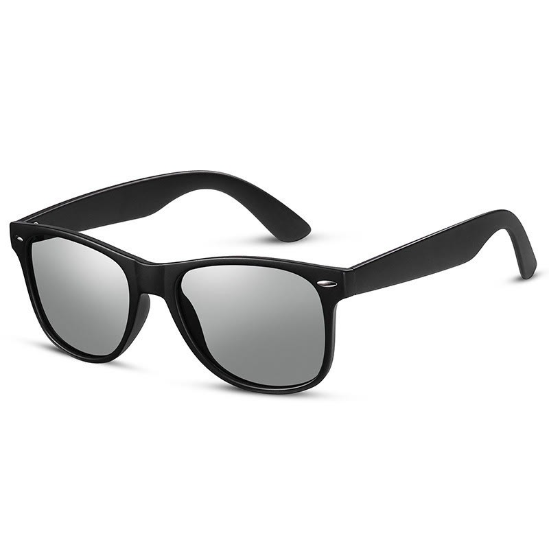 Spykay™ SG61078 Sun Protection Fashion Retro Sunglasses - Black/Silver - image 2