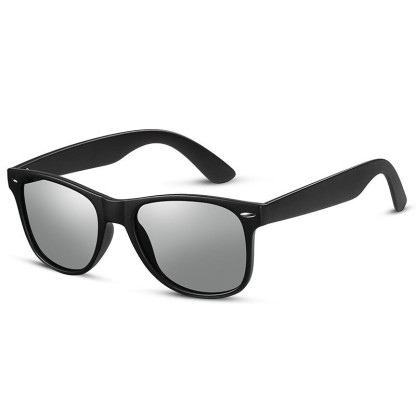Spykay™ SG61078 Sun Protection Fashion Retro Sunglasses - Black/Silver - image 2