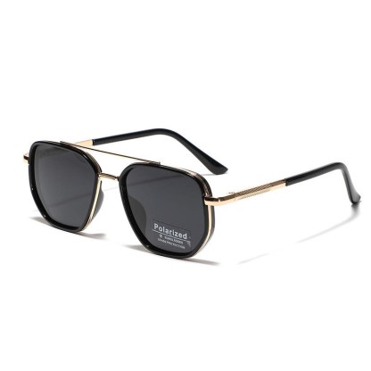Spykay™ SG61080 Drive Retro Square glasses Sunglasses - Gold/Black - image 3