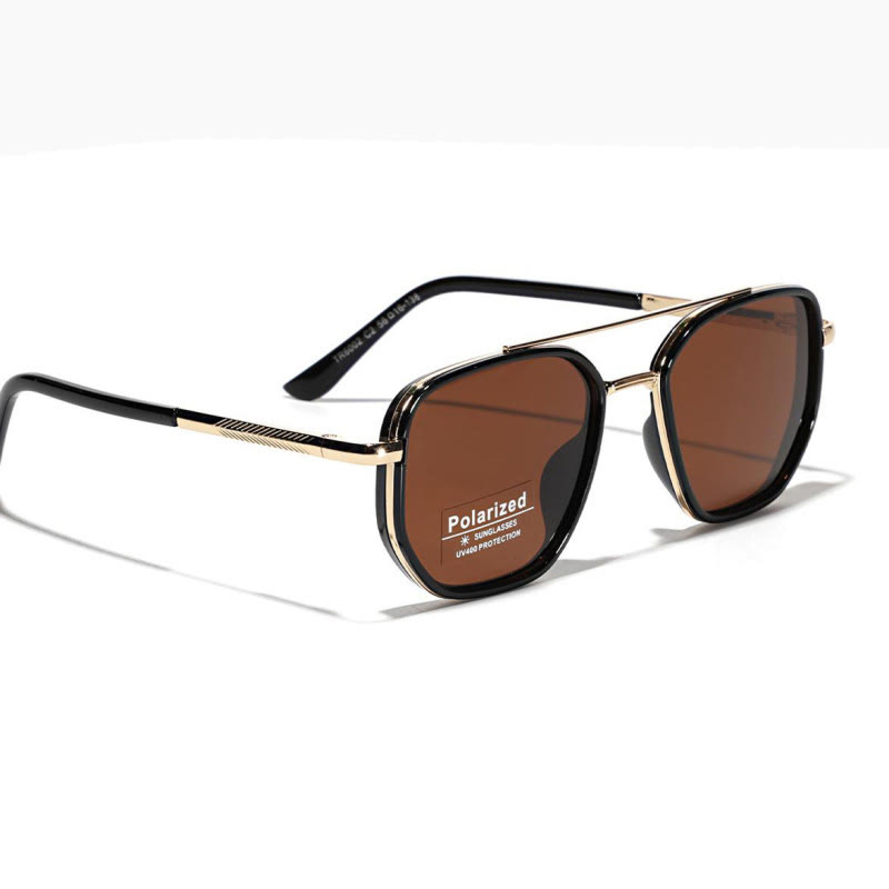 Spykay™ SG61080 Drive Retro Square glasses Sunglasses - Gold/Brown - image 6