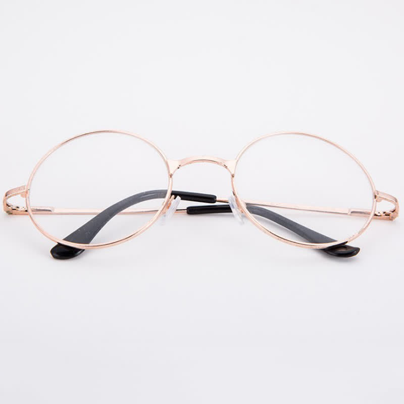 Spykay™ EG26874 Retro Round Frame Metal Anti-blue Light Glasses for Women Men - image 9