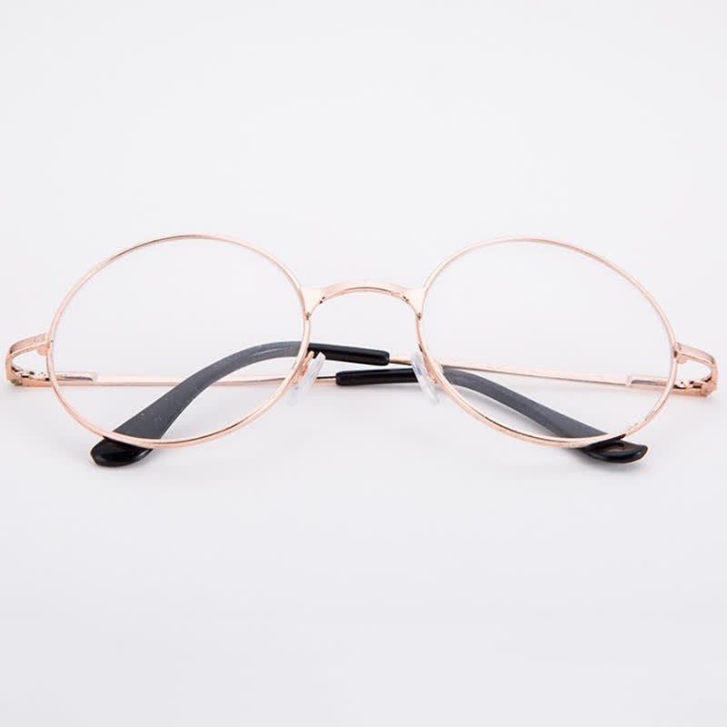 Spykay™ EG26874 Retro Round Frame Metal Anti-blue Light Glasses for Women Men - image 9