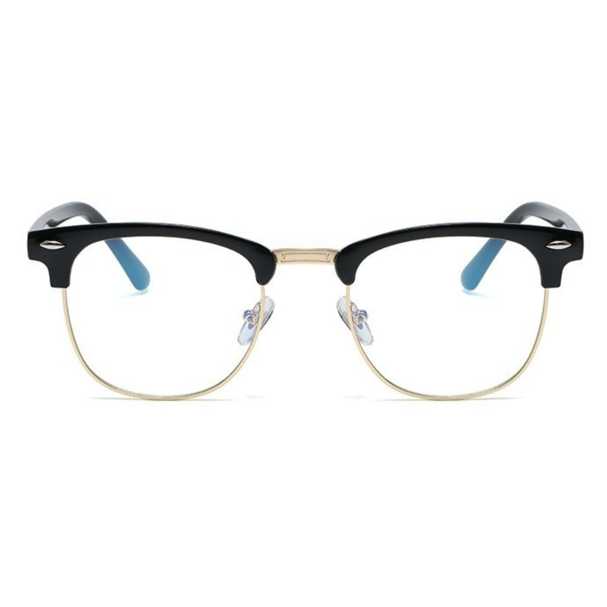 Spykay™ EG1015 Unisex PC Square Half-Frame Clear Lens Glasses, Suitable For Daily Office & Reading Blue Light Glasses - image 8