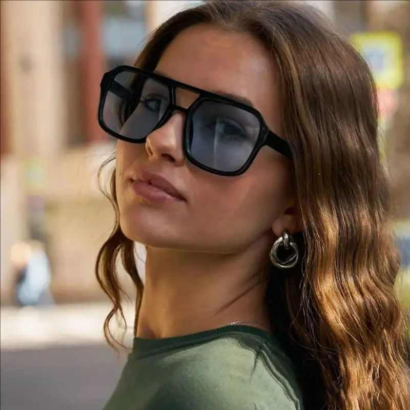 Spykay™ SG60718 Double Bridges Square Frames Retro-Vintage Sunglasses - image 18